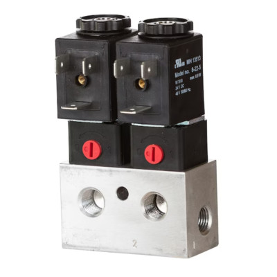 CAT02B-120-A Stacking Solenoid Valve: Solenoid, Spring Return, 120V AC