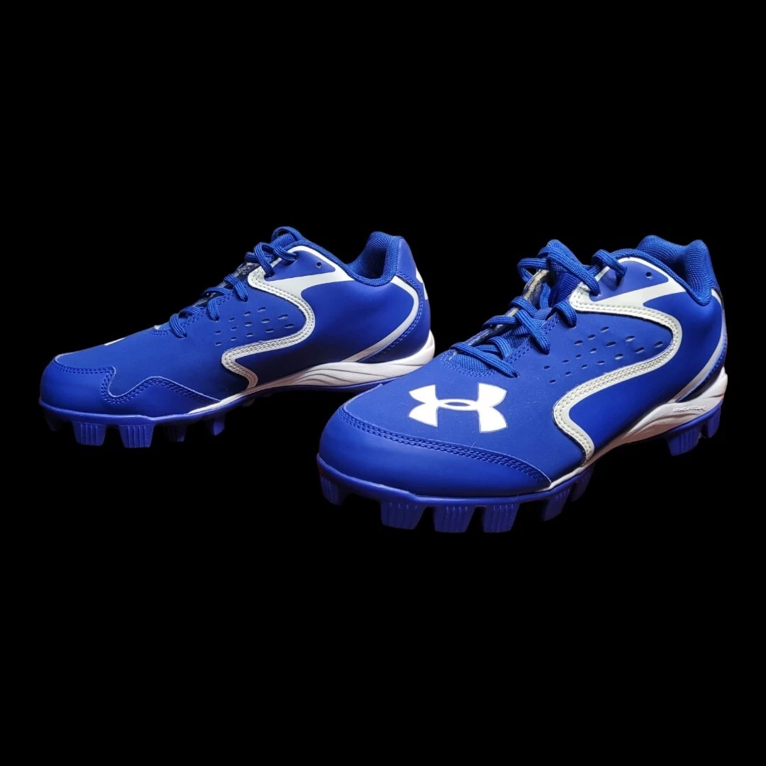 Under armour youth baseball cleats blue deals
