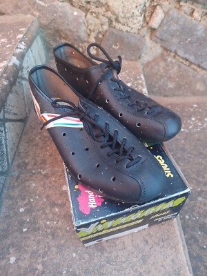  Vittoria Competition Professional Cycling Shoes 41 Nib L'Eroica Colnago White