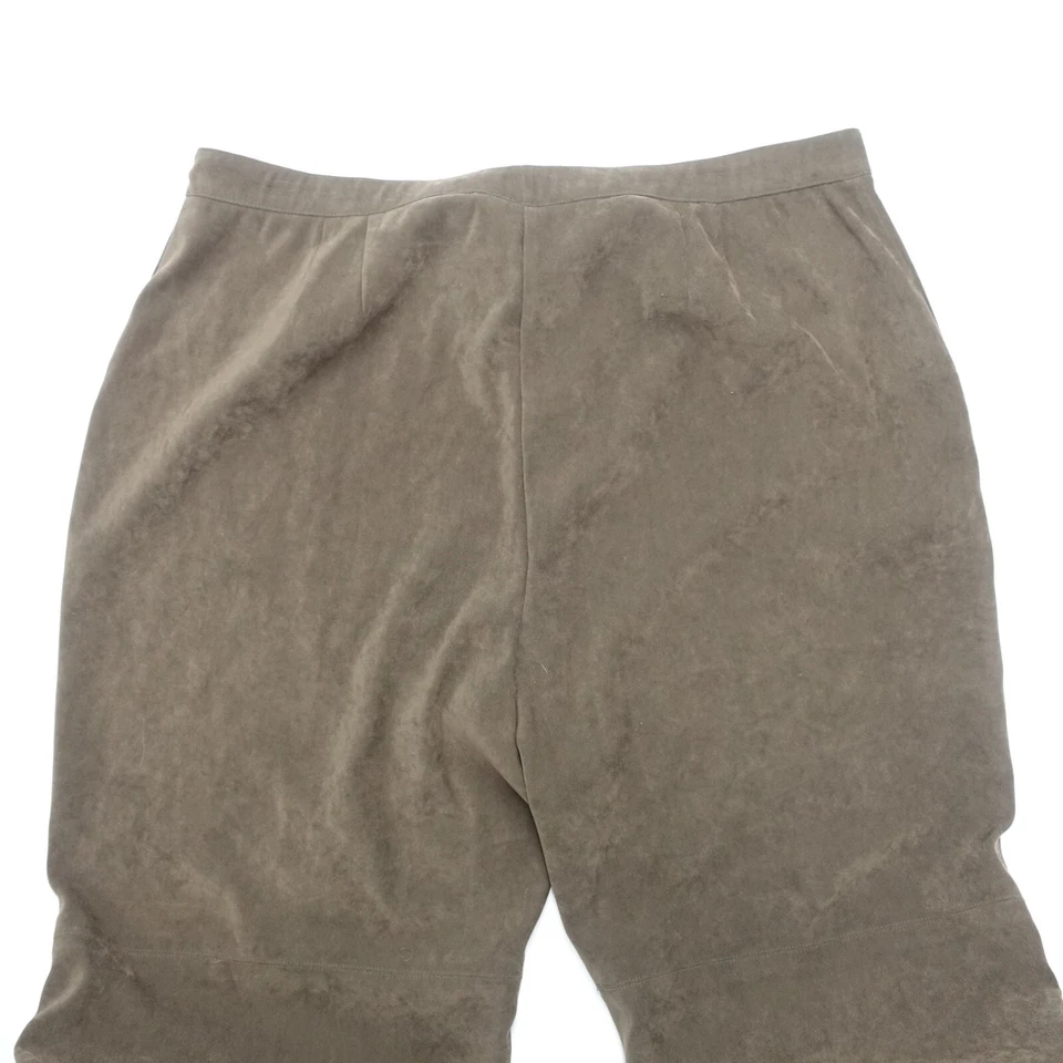 Norton McNaughton Trousers Women's 18 Brown Polyester Stretch Low Rise Straight - Image 2 of 4