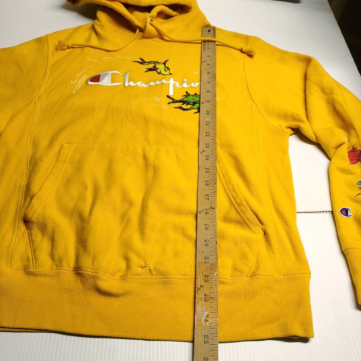 Vintage Champion X Dr Seuss 1 Fish 2 Fish Reverse Weave Jacket