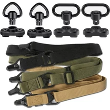 Tactical Quick Detach QD 1 2 Point Multi Mission Rifle Sling /M-lok Swivel Mount