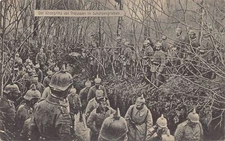 L037 Germany The Crown Prince of Prussia in the trench soldiers field postcard