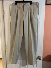 Dockers Pleated Dress Pants Men's Size 38x34 Beige