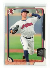 LUIS LUGO #BP29 1ST 2015 BOWMAN INDIANS