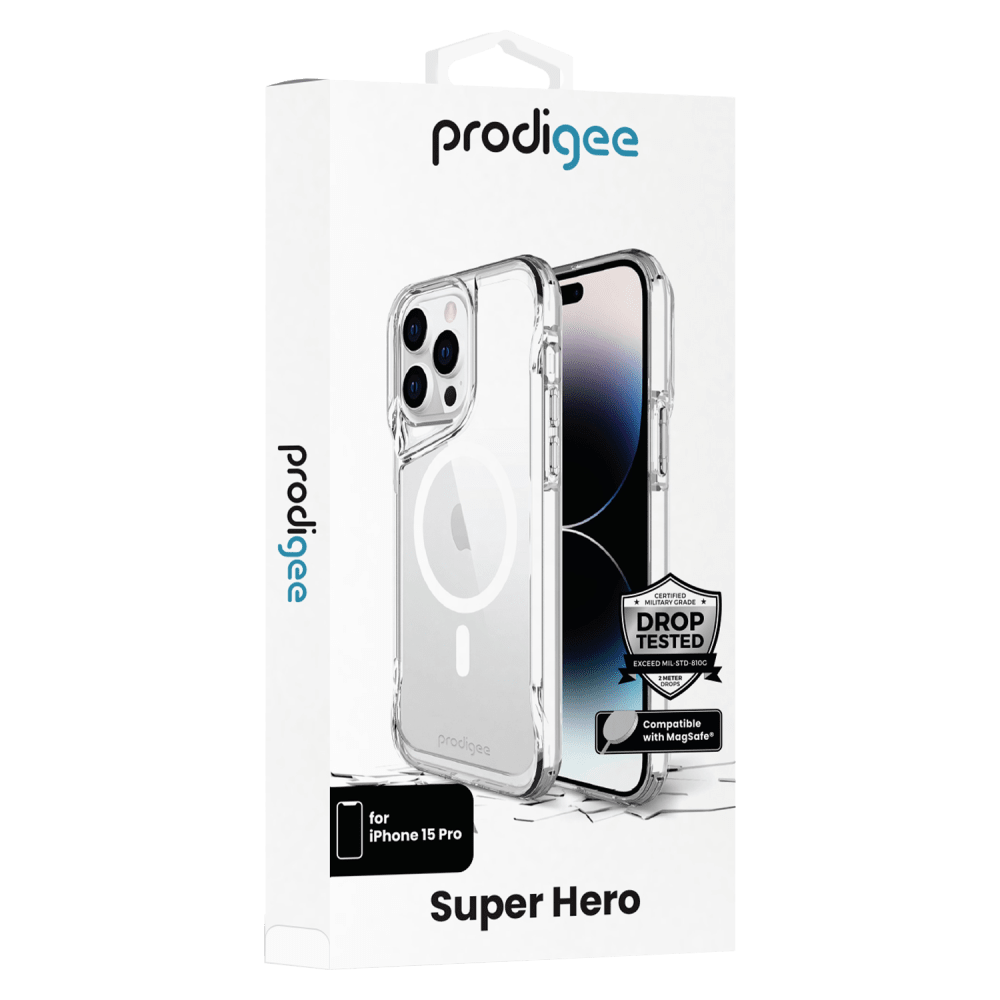 PRODIGEE HERO MAGSAFE CASE IPHONE 15 PRO MAX CLEAR | eBay