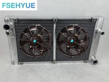 For PORSCHE 944 2.5L/2.7L MT NON-Turbo 1983-1988 84 1985 2 Row RADIATOR+10" FANS