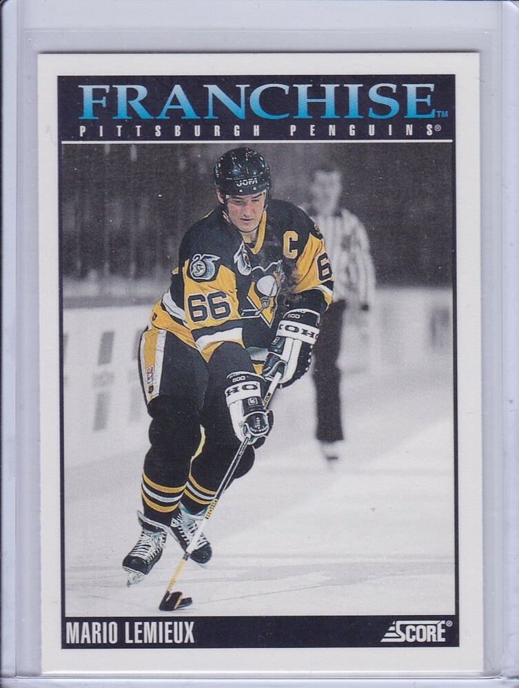 Mario Lemieux Franchise 1992 Score Hockey Card 433 Grade MT | eBay