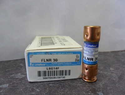 New Lot Littelfuse FLNR 30 Amp Fuses Bussmann FRN-R-30 250 Volts NIB