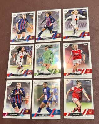 2022-23 Topps Chrome UEFA Women's Championship League - Set Builder #1-100 Pick!