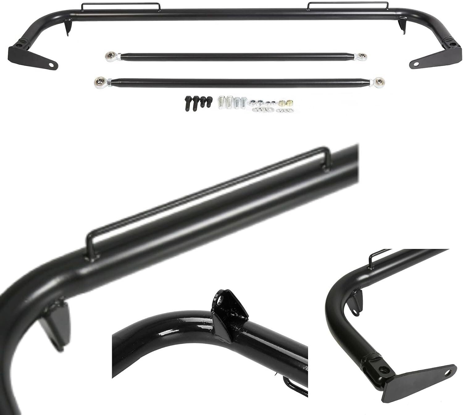 49" Stainless Steel Racing Safety Seat Belt Chassis Roll Harness Bar Kit Rod HOT