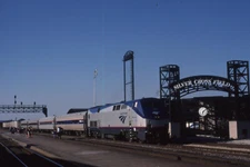 AMTRAK 150 JOLIET SILVER CROSS FIELD ACTION 2002 AMT ATK    ORIGINAL SLIDE
