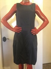 ZAC by ZAC POSEN Navy Blue Poppy Dress, Women's Size 8. Made In USA.