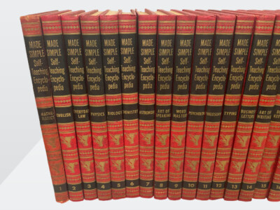 Vintage 1954 Made Simple Self-Teaching Encyclopedia Hardcover