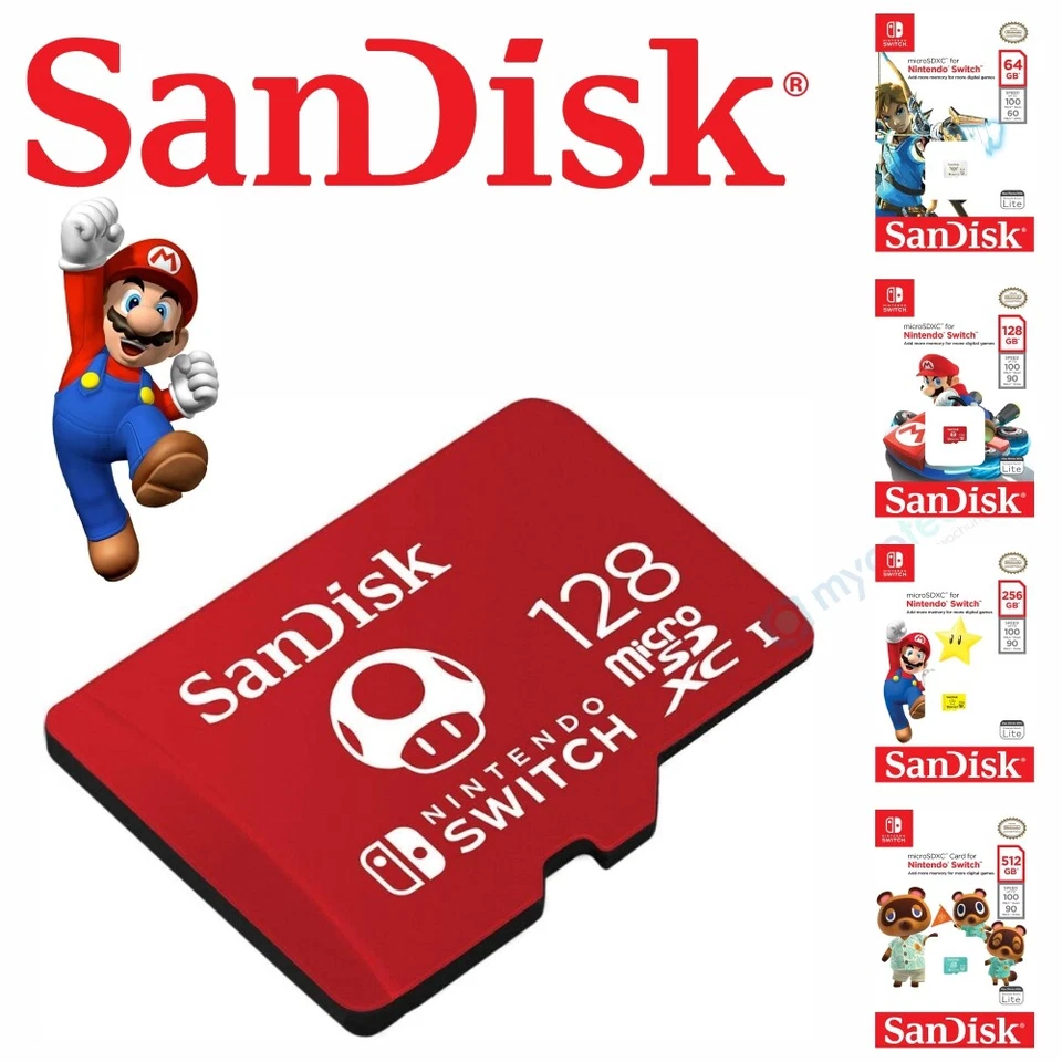 SanDisk 128GB 256GB 1TB 2TB Micro SD SDXC Speicherkarte für Nintendo Switch - Bild 4 von 4