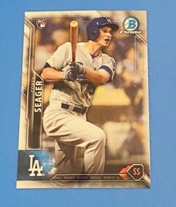 2016 BOWMAN CHROME BASEBALL#150 COREY SEAGER (RC) LOS ANGELES DODGERS NRMT-MT