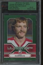 2012-13 ITG Ultimate Memorabilia Larry Robinson Ultimate Base Card Emerald 44/60