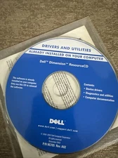 Vintage Dell Dimension Resource CD 2000- 2002 only Drivers and Utilities CD 