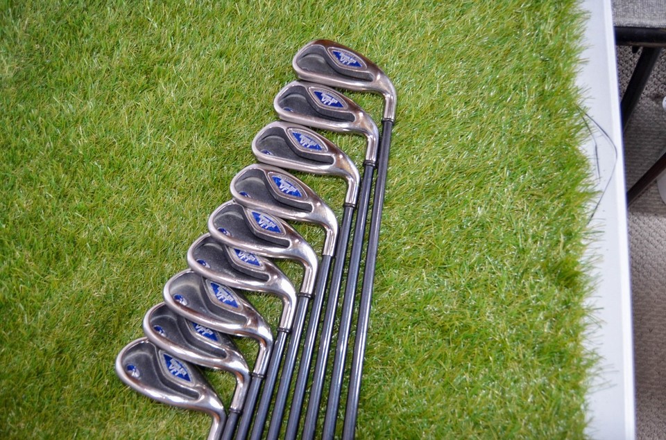 Callaway Hawk Eye VFT 49,PW,SW,AW Iron Set RH 37" Graphite Firm NEW CP2 Midsize eBay