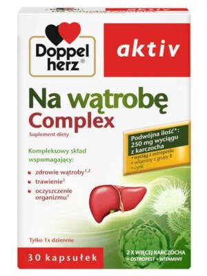 DOPPELHERZ ACTIV NA WĄTROBĘ COMPLEX 30 Kaps./ gesunde Leber/Verdauung