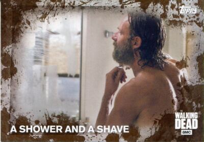 Walking Dead Season 5 Mud [50] Parallel Base Card #71 A Shower and a Shave