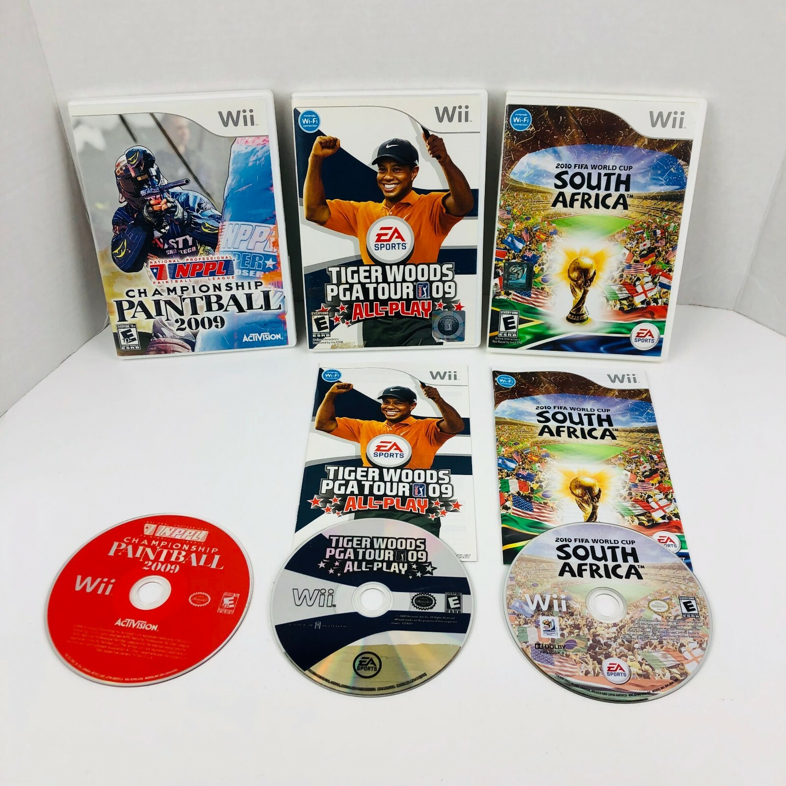 Tiger Woods 09 NPPL Championship Paintball 2009 FIFA World Cup Wii