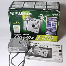 Fujifilm FinePix F410 Digital Camera 3.1MP Silver Tested & Faulty No Power