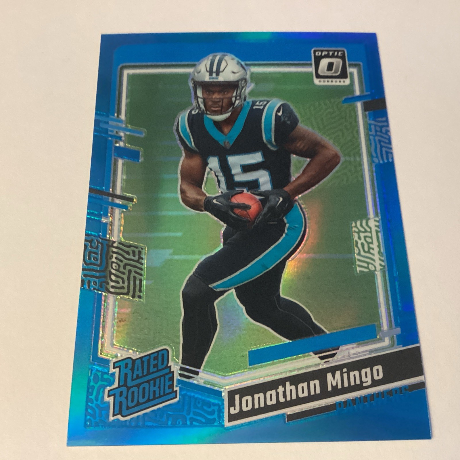 2023 Donruss Optic Jonathan Mingo Rated Rookie Aqua Prizm /299 #215