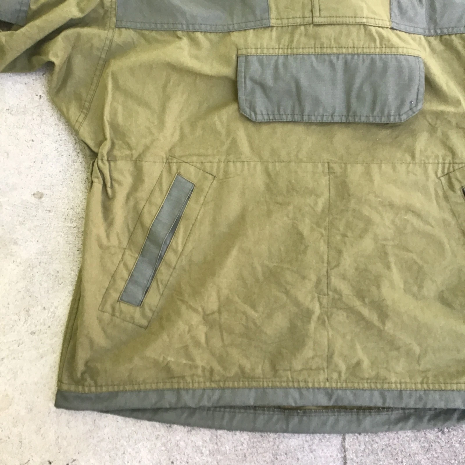 Gorka Style Green Jacket Windbreaker Men 2XL Hooded Pockets Tactical Military image 6