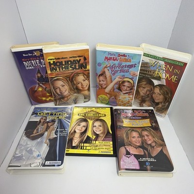 Mary Kate and Ashley Olsen Twins VHS + DVD Lot of 7 Movies Good Condition
