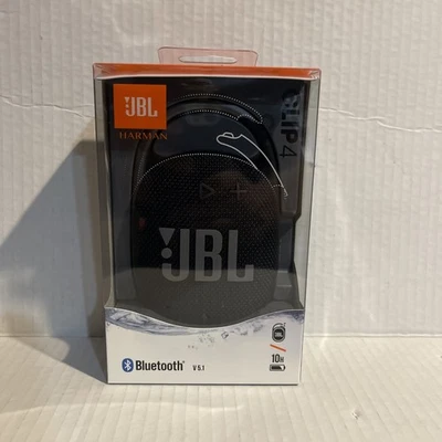 JBL Clip 4 Portable Bluetooth 5.1 Speaker IP67 Waterproof 10 Hour Playtime Black