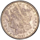 1891 (P)  Morgan Silver Dollar [PCGS GOLD SHIELD UNC]  UNCIRCULATED BETTER DATE!