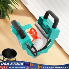 Tumbler Cup Heat Press Machine 10-11oz Mug Press Sublimation Tumbler Blue USA