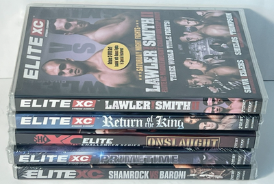 EliteXC Collection Lot of 5 MMA New Dvd Kimbo Slice Shamrock