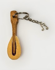 Antique Steinway or Baldwin Upright Piano Hammer Key Chain, Mahogany Merino Wool