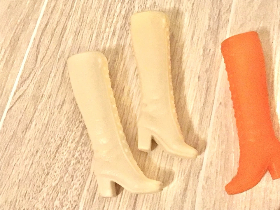 Barbie Shoes Lot Mod 1971 Fashion Accessories #3382 Wedge Shoes & Boots VHTF - Image 2 of 4