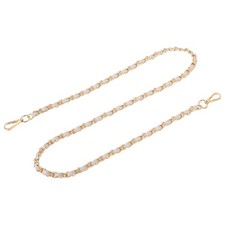 47" Purse Strap with Buckle for Shoulder and Cross Body Beige Gold 