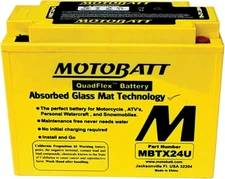 MotoBatt Battery MBTX24U Powersports 25AH