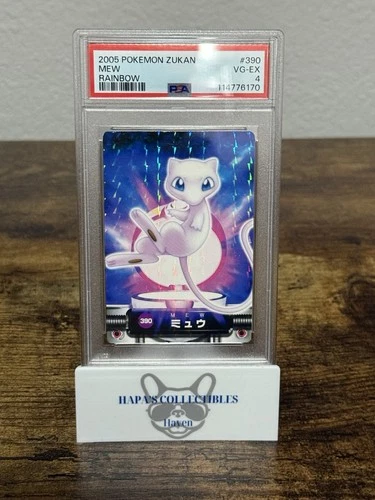 2005 Pokemon Japanese Zukan Mew Rainbow #390 PSA 4 HOLO 2025 Cert