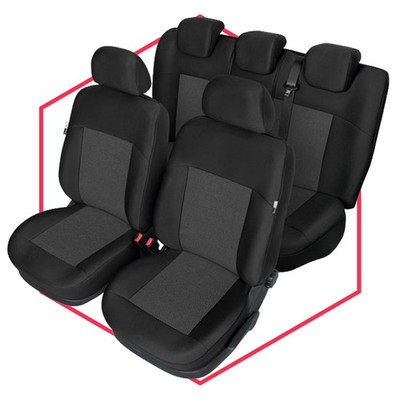 Autositzbezüge Schonbezüge Sitzbezug Set Auto Schwarz für Honda Insight