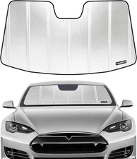 Windshield Sun Shade for Model 3 2018-2025, Model Y 2020-2026. Reflective Alumi
