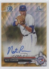 2017 Bowman Draft Chrome Pick Gold Wave Refractor 49/50 Nate Pearson Auto 0el