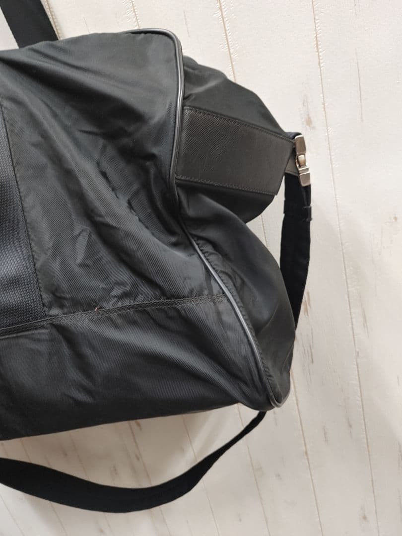 90s 00s PRADA 2WAY Boston Bag Black Large Capacity thumbnail 3