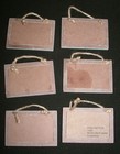 Mini Hanging Framed Chalkboard Lot 6 Signs 3.5 x 2.5" Place Markers Blackboards — photo 2