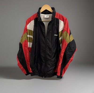 Adidas Windbreaker Jacke Size XL     Retro Vintage Track JACKET 90s 90er 00er