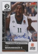 2016-17 Upper Deck Euroleague Auto Brad Wanamaker #57 Auto 1vd