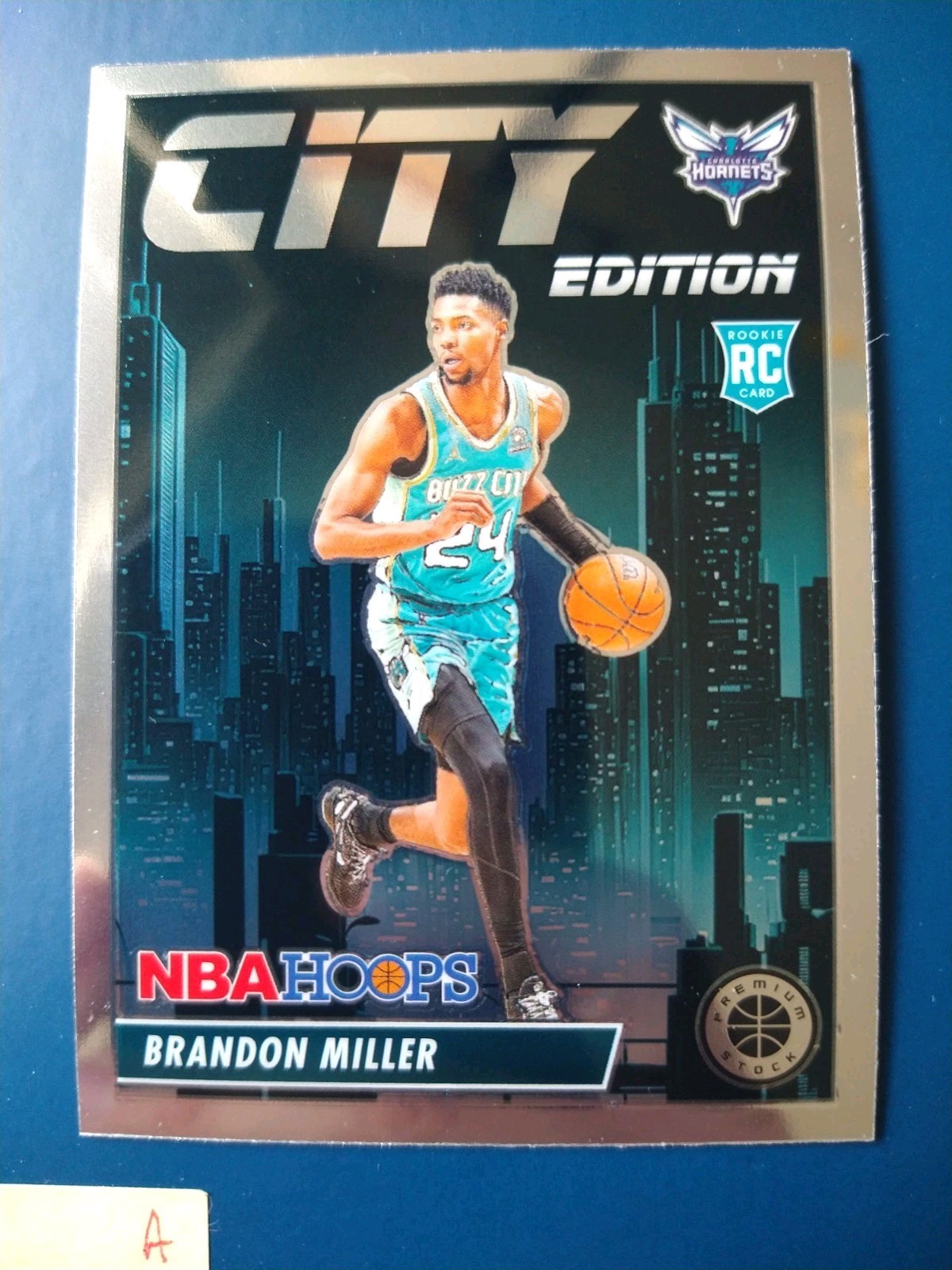 2023-24 NBA Hoops Premium Stock City Edition Brandon Miller #12 Hornets RC