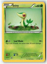 Snivy 2/114 Common Black & White Pokemon Heavily Played