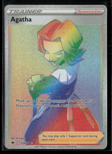 Agatha #210/198 Swsh06 Chilling Reign Secret Rare Pokemon TCG NM