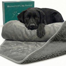 Waterproof Dog Blanket Washable   Dog Waterproof Blanket for Couch, Reversibl...